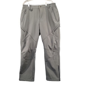 Stlight Men's Pants Gray 36x30 Flat Front Straight Leg Comfort Pockets